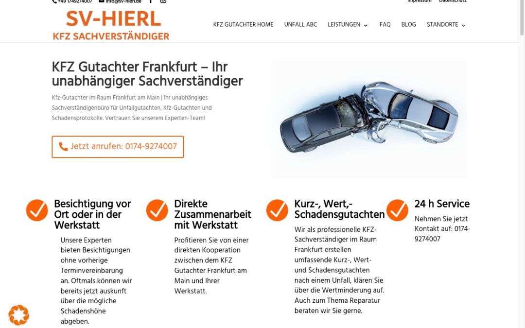 Top 5 KFZ-Sachverständige in Frankfurt